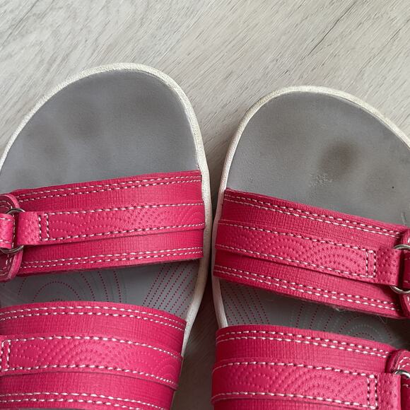 Clarks Cloudsteppers Breeze Piper Womens Strappy Sandals Pink US size 8 27772 - Picture 8 of 10